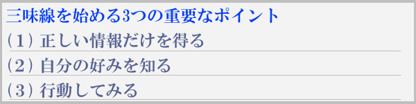 初心者が三味線を始めるための重要な3ポイント